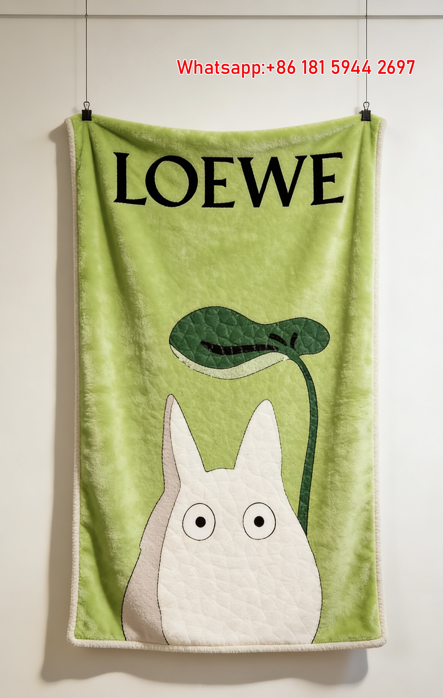 LOEWE Anime Print Flannel Throw Blanket L065
